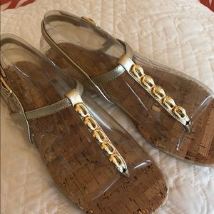 Lily Pulitzer T-strap Sandals - Never worn!